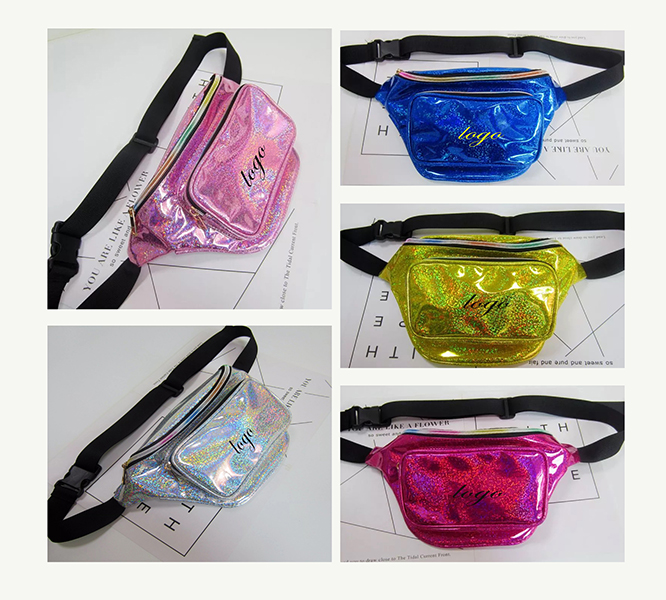 AIAZ063 Hologram Waist Bag Colorful laser sport Fanny pack