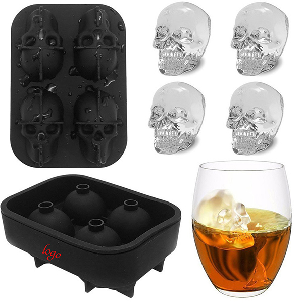 AIAZ079 3D Skull Ice Mold