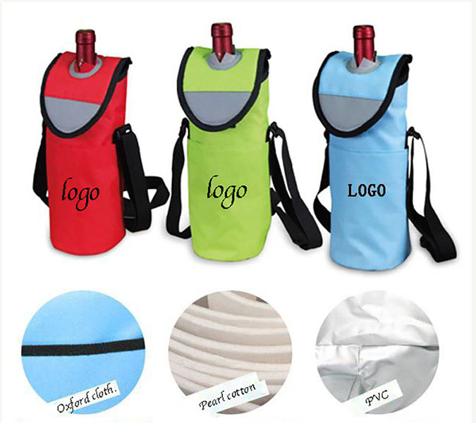 AIAZ091  Neoprene bottle carrier bag ice pack