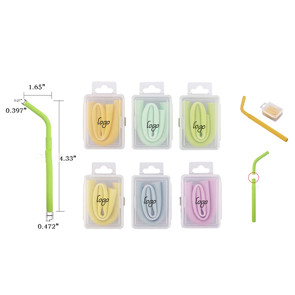 AIAZ 205 Silicone Straw with Square Plastic Case