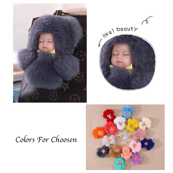 AIAZ225 Furry doll key chain bag Pendant