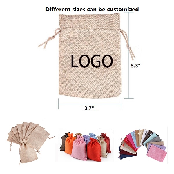 AIN1330 Burlap Drawstring Bag