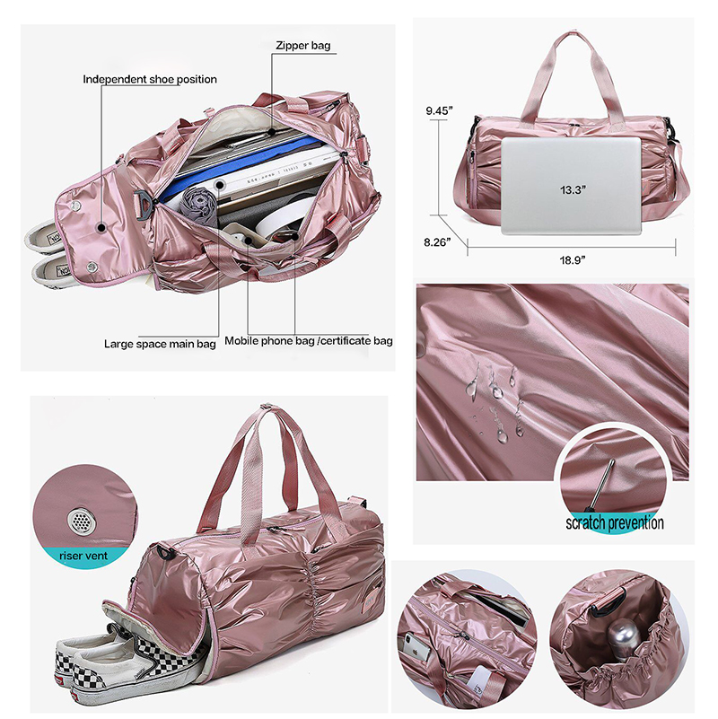 AIAZ243 Pleated Waterproof Travel Bag