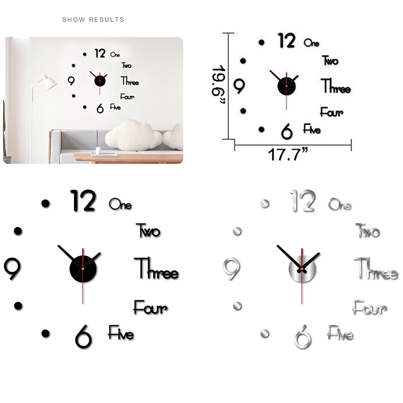 AIAZ277 DIY No Punch Paste Type Clock