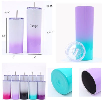 AIAZF490 / Heat Preservation Cup With Color Changing Straw 