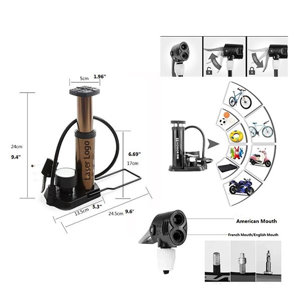 AIN1479 Portable Bicycle Pump