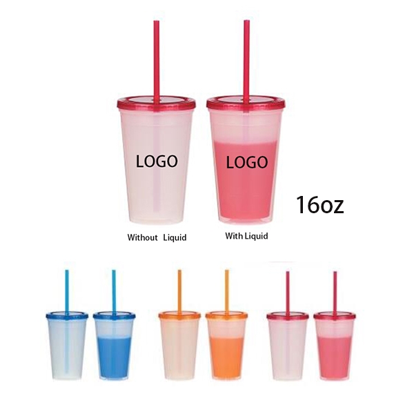 AIN1394 16oz Econo Color Changing Tumbler