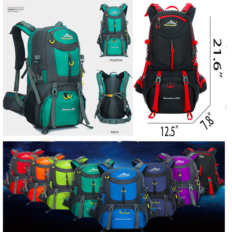 AIAZ449 / Travel Hydration Backpack High Capacity Mountaineering Bag 