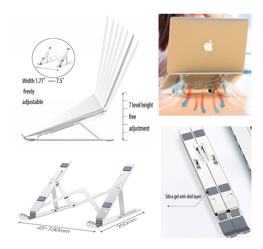  AIAZ472 / Foldable Aluminum Alloy Computer Bracket