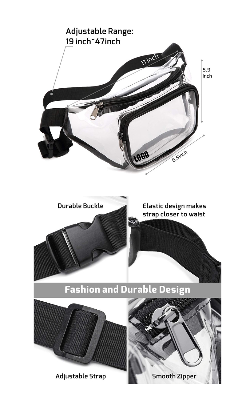 AIAZW363 / Transparent Waterproof Waist Bag 