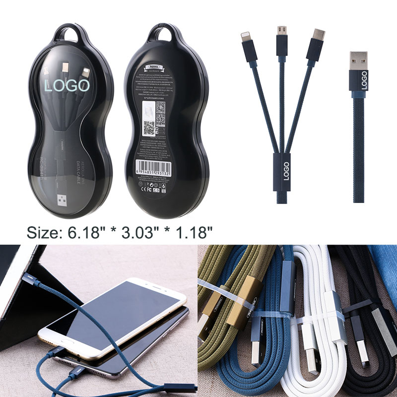 AIAZE336 / Nylon Braided Multiple USB Fast Charging Cable 