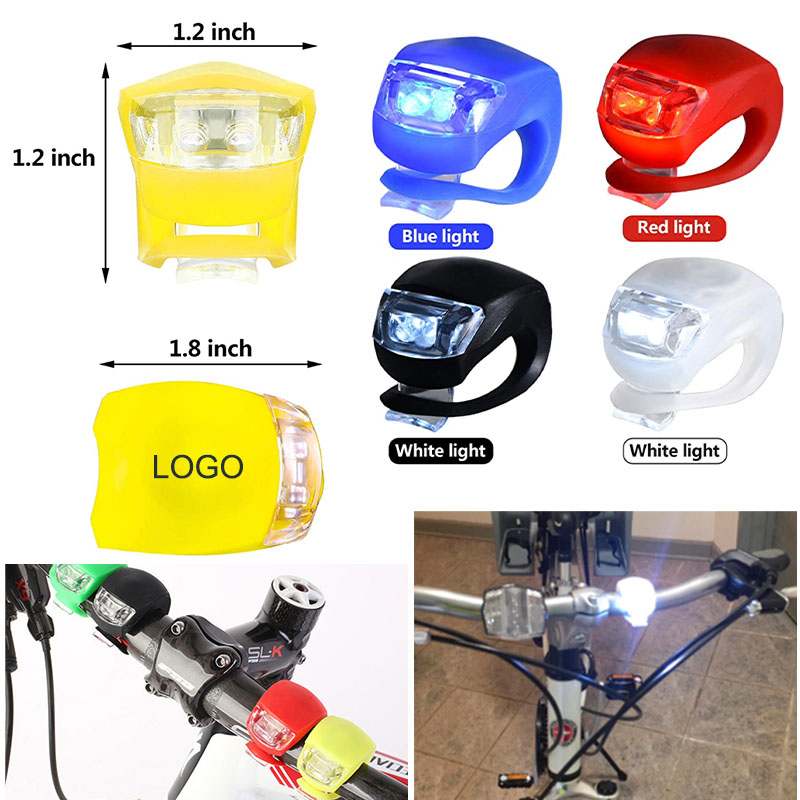 AIAZE303 / Water Resistant Bicycle Light - Front and Rear Silicone LED 