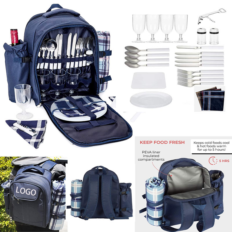  AIAZE018 / Picnic Backpack for 4 Person 