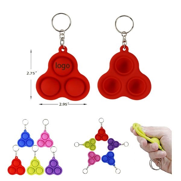 AIN1899 Pop 3 Bubbles Keychain