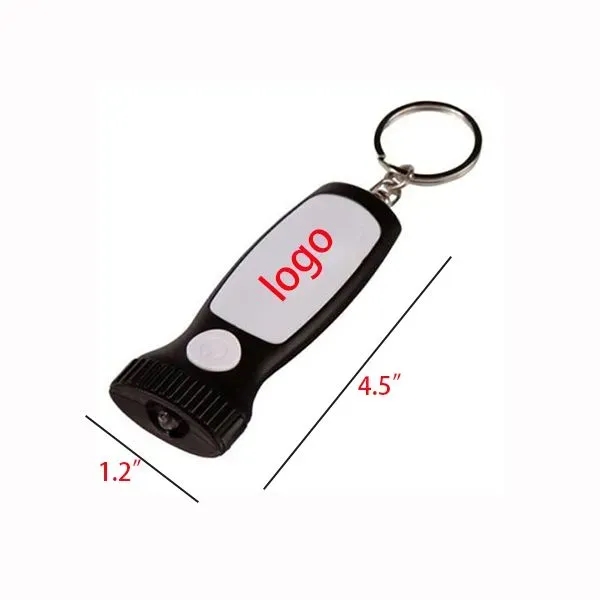 AIN2165 PVC LED Flashlight Key Chain