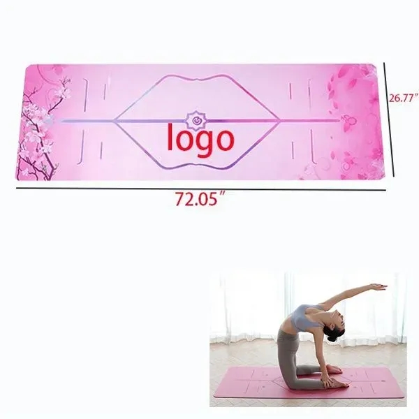 AIN2182 Custom printed Suede Rubber Yoga Mat