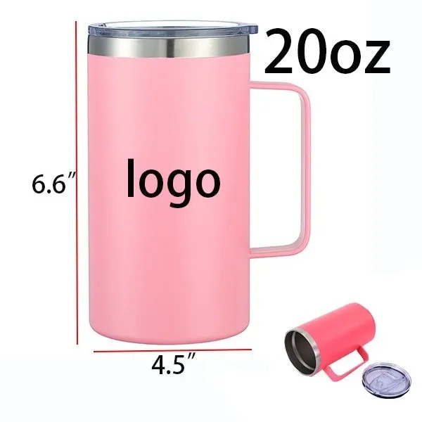 AIN2207 20 oz Stainless Steel Tumbler with Handle